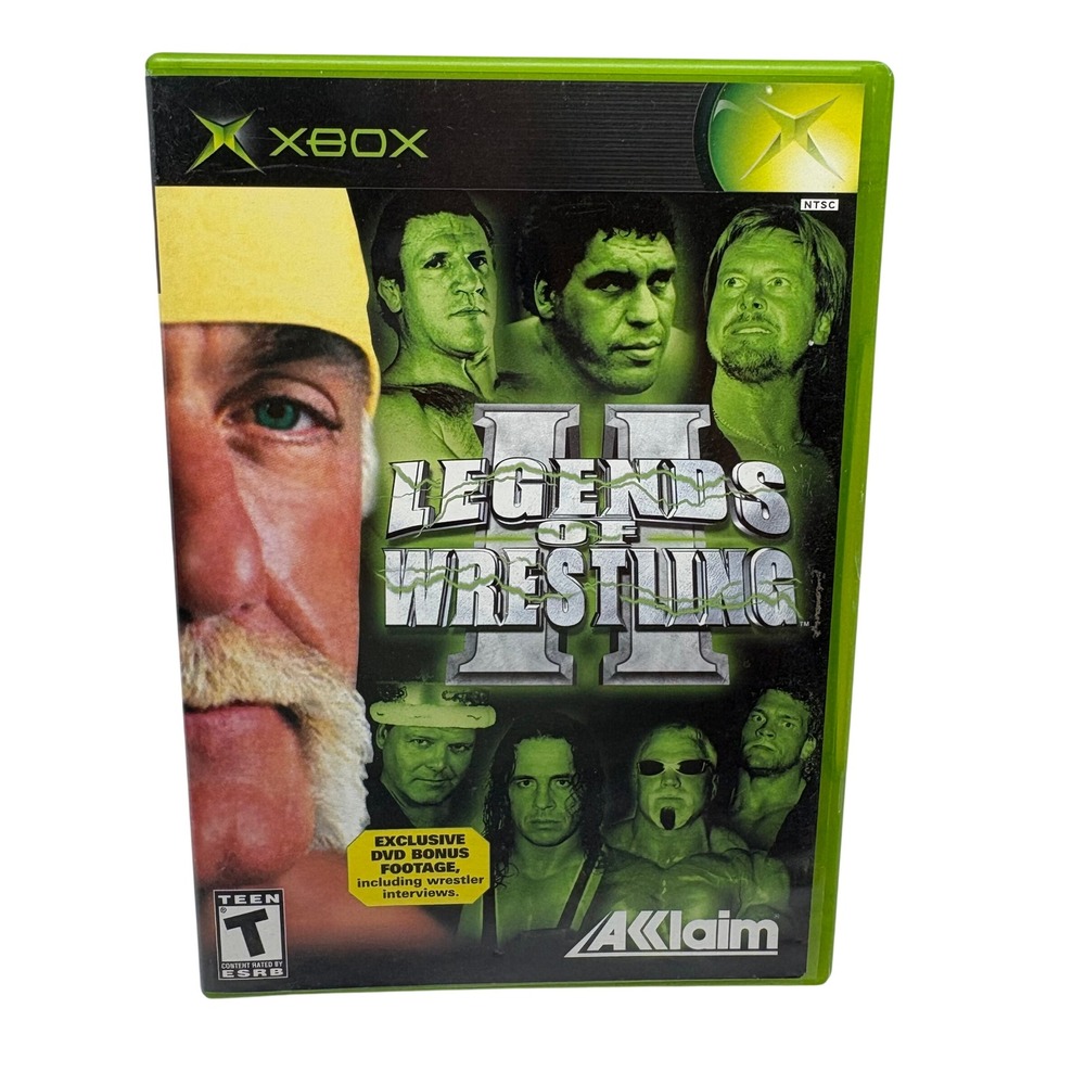 Legends of Wrestling II Xbox Green CIB Acclaim 2002 Original Wrestling